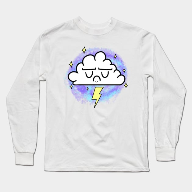 Cute Cloud Cartoon Long Sleeve T-Shirt by Alejandro_M